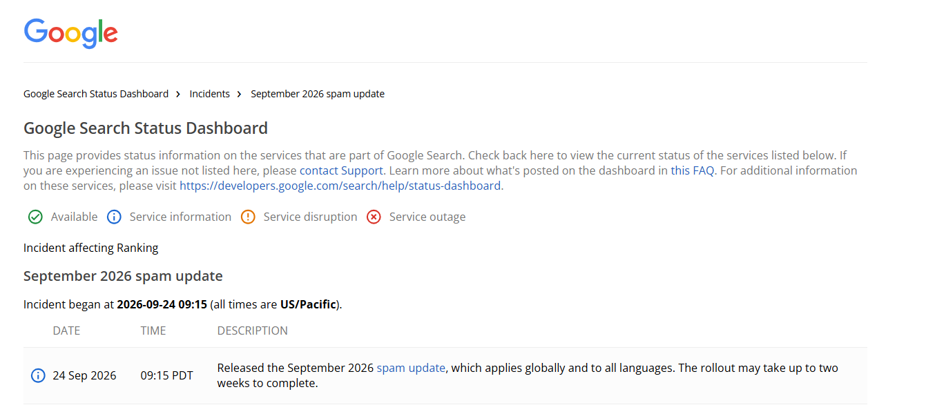 Google September 2026 spam update